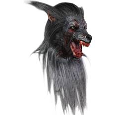 Black Head Masks Horror-Shop Black Wolf Maske Halloween Maske