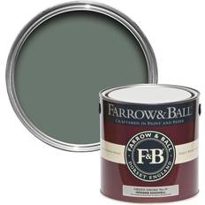 Målarfärg Farrow & Ball Modern Smoke No.47 Eggshell Paint Wood Paint Green 2.5L