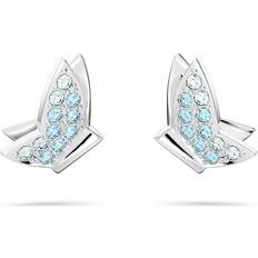 Blå - Metal Øreringe Swarovski Idyllia Lilia Ohrstecker Schmetterling - Blau