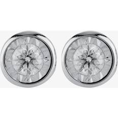 9ct White Gold 0.16ct Diamond Stud Earrings SKE26677-20