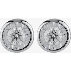 Diamond - Women Earrings T.H.Baker 9ct White Gold 0.16ct Diamond Stud Earrings SKE26677-20
