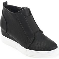 Ballerinas Journee Collection Womens Clara Sneaker Wedge Black, Womens