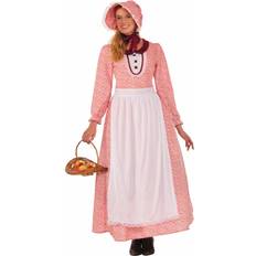 Forum Novelties Adult Pioneer Woman Costume Pink White One Size