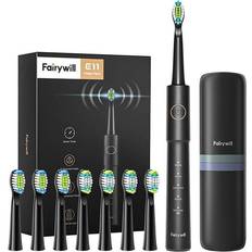 Fairywill Sonic toothbrush with a set of tips and a case FW-E11 black