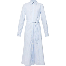 Polo Ralph Lauren Linen & Cotton Blend Midi Dress - Blue