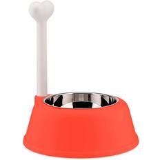 Alessi Orange Red Lupita Thermoplastic Resin Steel dog Bowl