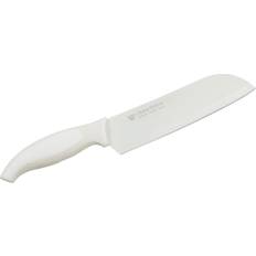 Cuchillos de cocina Gräwe Santokumesser CleanCitchen 30 cm Weiß