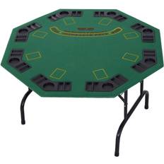 Table Sports Homcom 8 Player Folding Poker Table Chip Cup Holder Steel Base
