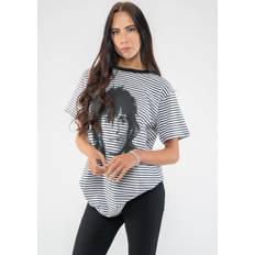 Keith Portrait Striped Fashion T Shirt