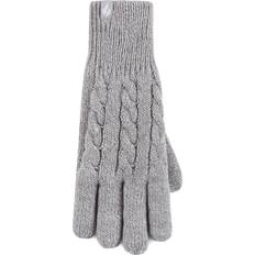 Women Mittens Heat Holders Ladies Willow Gloves LIGHT GREY