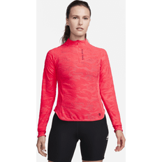 Löpning - Röda T-shirts Nike Dri-FIT 1/4 Zip Longsleeve Women Orange