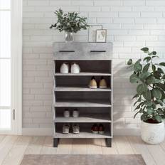 Betong Skohyller vidaXL Cabinet Concrete Engineered Wood Shoe Rack