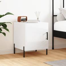 vidaXL High Gloss White 40 x 40 x 50 cm Bedside Table