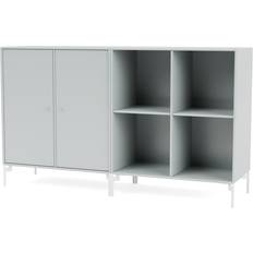Plast Sideboards Montana Furniture Pair With White Legs Skänk Oyster B 139,2 x H 69,6 x D 38 cm Sideboard