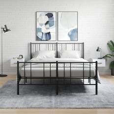 Vita Sängbord vidaXL Väggmonterade 2 Sängbord 2st