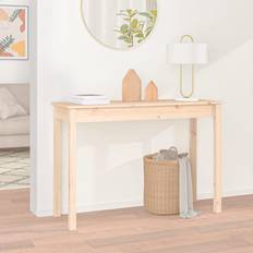 Furu Avlastningsbord vidaXL Brown, 110 Pine Console Table