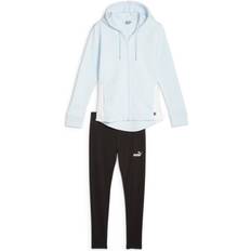 Puma Damen Metallic Trainingsanzug FL, Eisblau