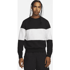 Nike mens french terry crew Nike Club Men's French Terry Colour-Blocked Crew Black