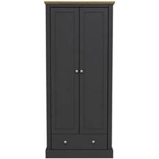 Black Clothing Storage LPD Devon 2 Wardrobe