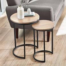 Nesting Tables on sale Julian Bowen Tribeca Set of 2 Nesting Table 2pcs