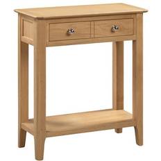 Wood Console Tables Julian Bowen Cotswold Oak Console Table 30x70cm