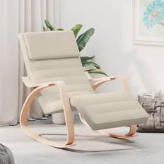 VidaXL Gyngestoler vidaXL Cream Rocking Chair