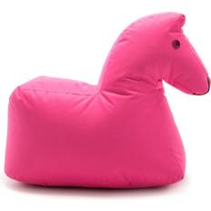 Animal Poufs Sitting Bull Happy Zoo Jouer Au Cheval Animal Beauty Rose