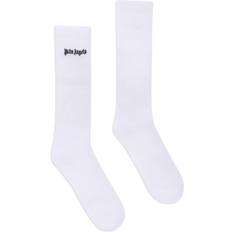 Palm Angels Men Socks Palm Angels embroidered-logo socks unisex Polyester/Elastane/Cotton White