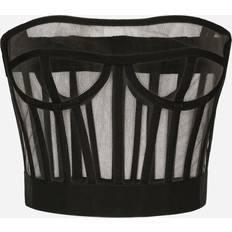 Dolce & Gabbana Tulle bustier top with boning