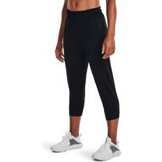 Pockets - Women Base Layers Under Armour Women's Standard HeatGear Capri, Black 001/Jet Gray