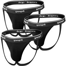 Premium Cheeky Butt Flaunting Cotton Jock Strap - Black