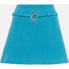 Ganni Blue Suiting Miniskirt 803 Blue Curacao DK