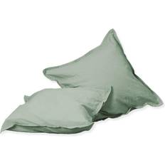 40.0 cm Cushion Covers Hahn Haustextilien 2 Renforce uni Kissenbezug Grün (40x40cm)