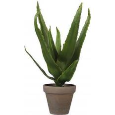 Mica Decorations Konstväxt Aloe Vera I Kruka Grön 30xØ16cm Konstgjord växt