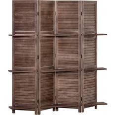 Homcom 4-Panel Folding Screen, 5.5ft Room Divider