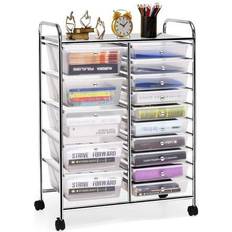 Cabinets Costway 15 Drawers Cart Storage Cabinet