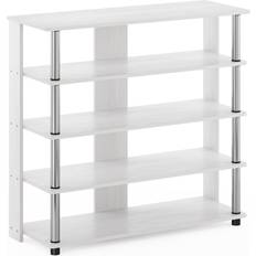 Oaks Shoe Racks Furinno Turn-N-Tube 5 Shoe Rack