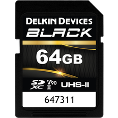 Delkin v90 Delkin SD BLACK Rugged UHS-II V90 R300/W250 64GB new