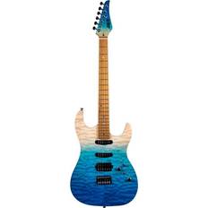 Transparant Elektrische Gitaren JET Guitars JS-1000 QTBL