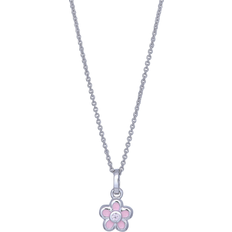 Nordahl Jewellery Sølvblomst m/Zirkonia Kæde 216 325
