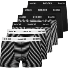 6 Stk. Unterhosen Colored Waistband Boxer Shorts - Black/White