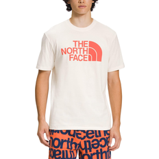 Tops The North Face Men’s Short-Sleeve Half Dome Tee - Gardenia White/Retro Orange