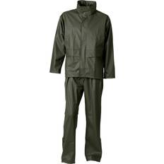 4XL Regnställ Elka Dry Zone PU Jacket Waist Trousers - Olive