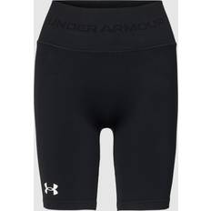 Womens short gym tights Under Armour Women's Train Seamless Shorts Black White