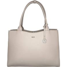 Beige Computer Bags Socha Business Bag Straight Line, 15.6" laptop bag for women -Vanilla