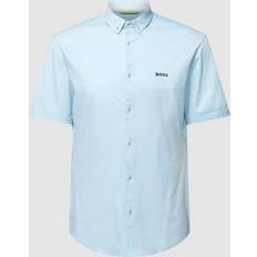 HUGO BOSS Blå - Herre Skjorter HUGO BOSS Biada Short Sleeve Shirt, Blue