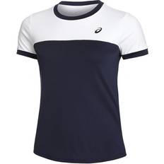 Azul - Mujer Camisetas Asics Camiseta De Manga Corta Mujeres - Navy