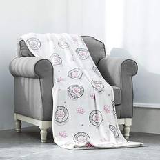 Black Blankets Juicy Couture Luxurious And Soft Blankets White, Black, Pink (177.8x127cm)