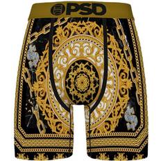 Elastane/Lycra/Spandex - Women Men's Underwear PSD Never Baroque Again Boxer Briefs - Black/Gold