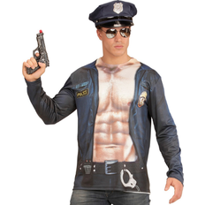 Polis t shirt Maskerad Widmann Police 3D shirt Photorealistic